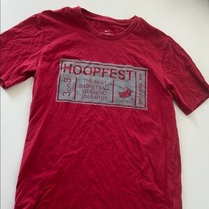 Nike Red Graphic Tee Short Sleeve